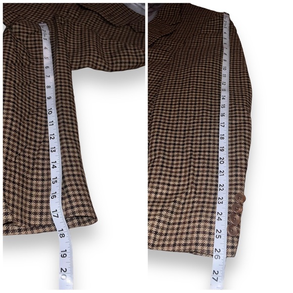 Lands’ End Sport Coat Blazer Silk Wool Jacket Men’s 42L Two Button Check USA - Picture 8 of 9